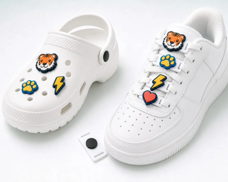 2-in-1 Charms — Works on clogs and laces